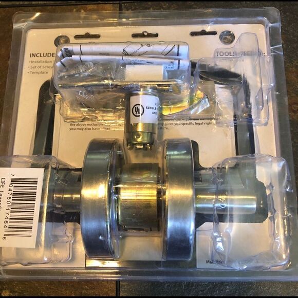 LIF Industries, Inc Commercial Steel Storeroom Lockset Door Lever - Picture 3 of 5